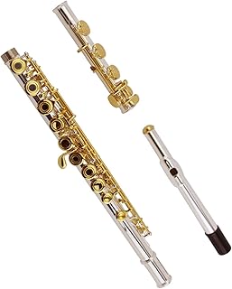 17-hole Open-hole Silver-plated Flute Musical Instrument In C Key 17-hole Open-hole Silver-body Gold Key flute instrument