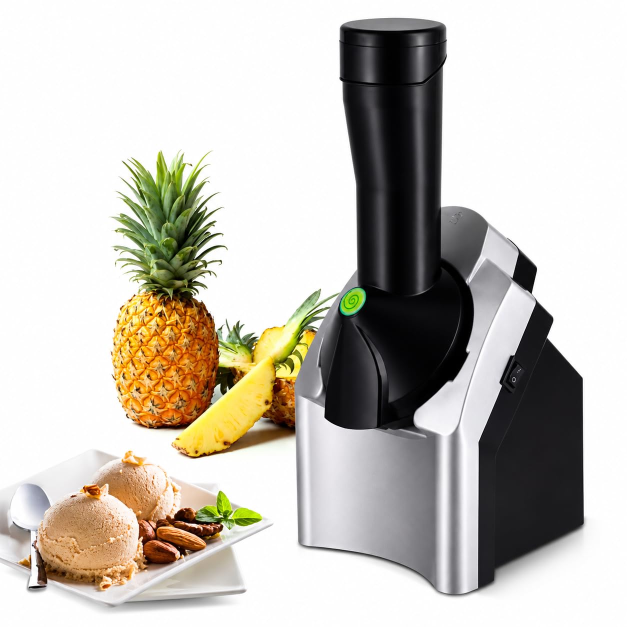 Fruit Soft Serve Ice Cream Maker, Home Frozen Dessert Machine For Sherbet, Sorbet, Fruit Ice Cream And Frozen Yoghurt