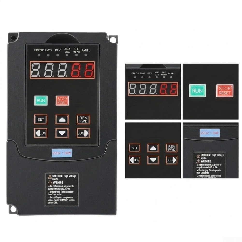 Inversor de para frecuencia 220V ABS Ignífugo Panel Desmontable