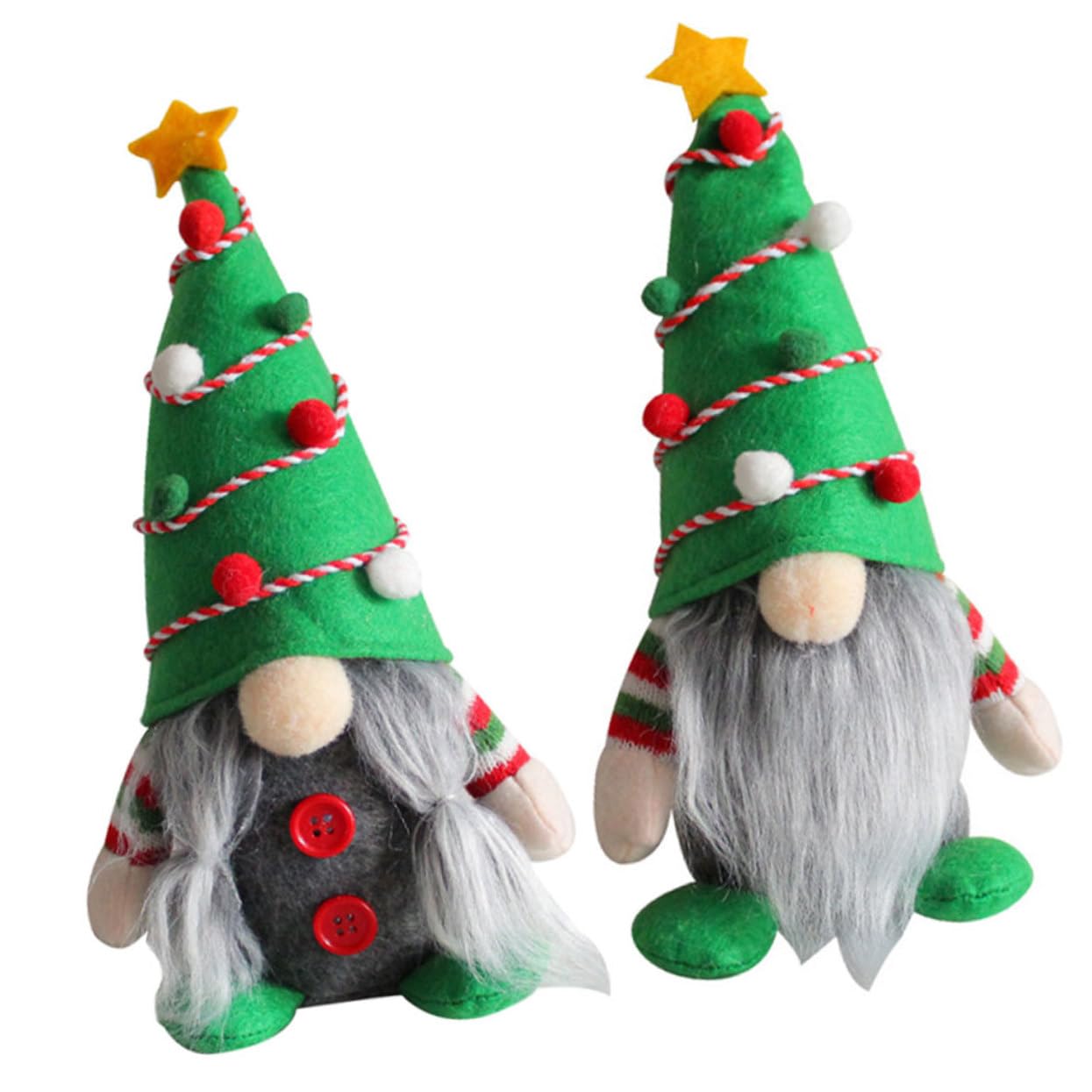 Alipis 6 Piezas De Figuras De De Peluche De Navidad Sin Rostro De Papá Noel Figura Sueca De Nisse Muñeca De Felpa Muñeca Sueca Coleccionable Adorno De De