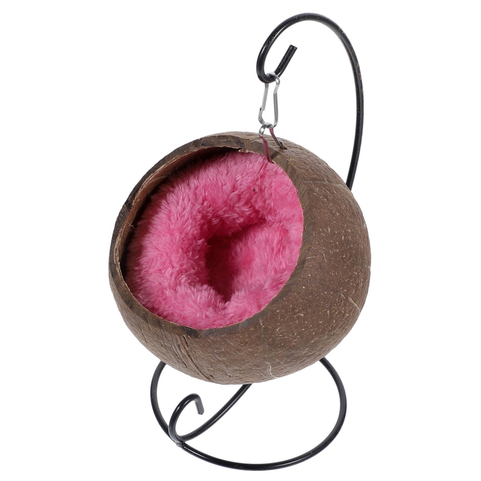 FOMIYES 1 Set Guinea Nest Mat Hamster Sleeping Bag Guinea Hanging Guinea Bedding Parakeet Coconut Hideaway Hedgehog Winter Hamster Cave Litter Cotton Long Tail