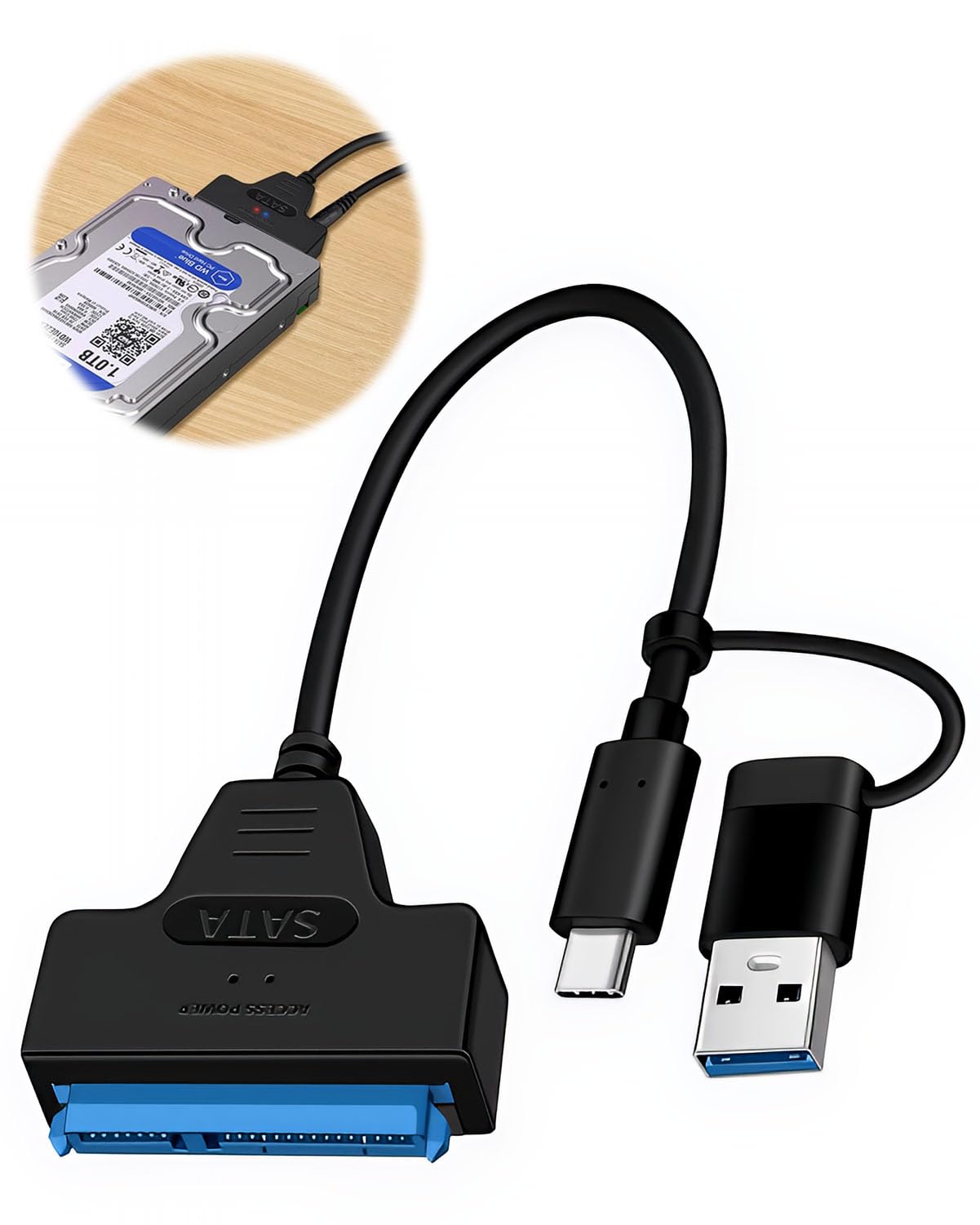 ST501 - Câble Adaptateur SATA Vers USB 3.0, Connecteur Pour Disque Dur