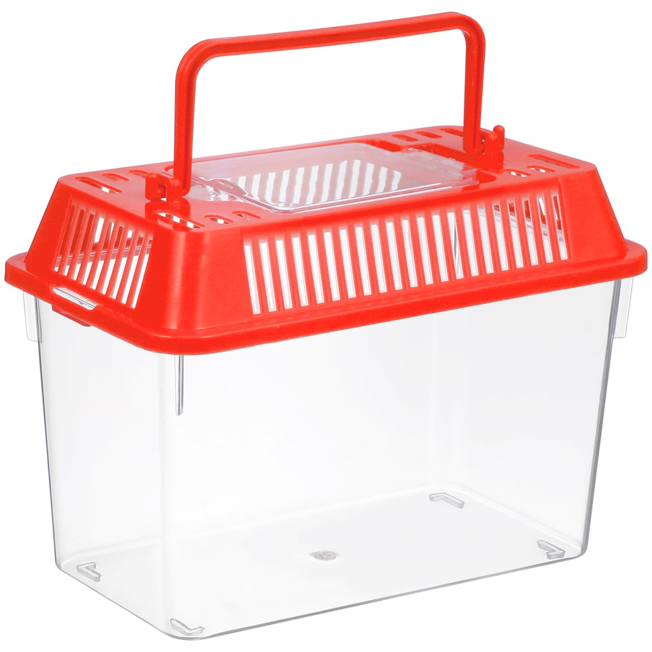 Mini Handheld Fish Tank Portable Plastic Aquarium with Lid for Turtles and Pet Fish Easy to Clean Transparent Design for Goldfish and Aquatic Pets