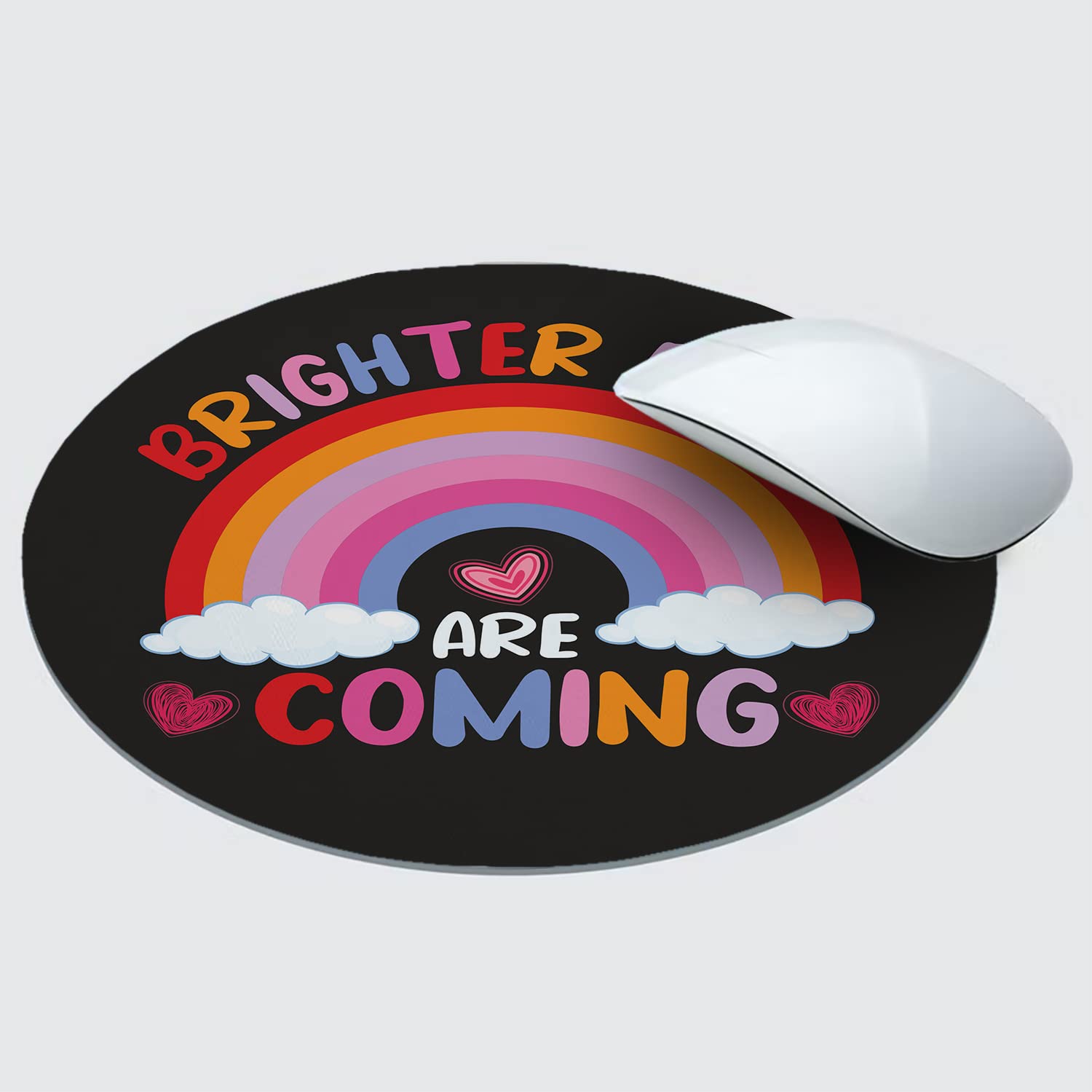 PAPER PLANE DESIGN Anti Skid Mouse Pad for Desktop and Laptop Computer (Round , Size- 20 cm ) s8