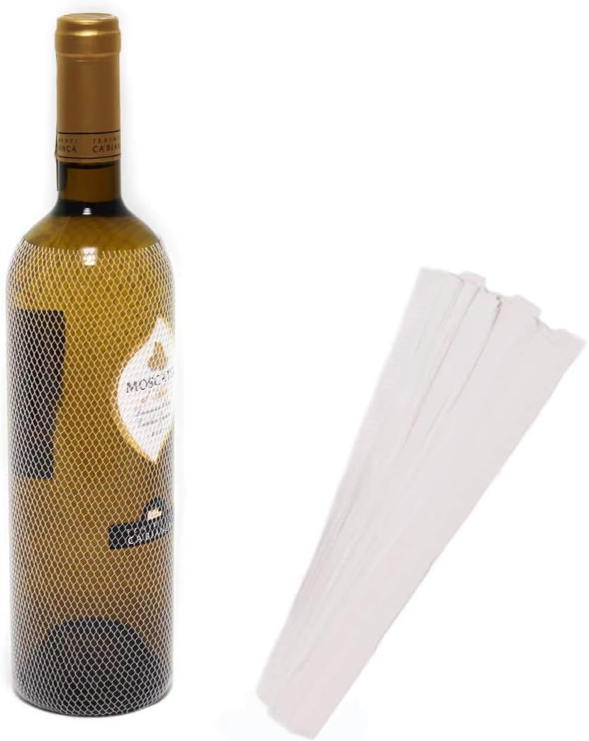 NIJNAS Mesh Wine Bottle Sleeve Protective Liquor Bottle