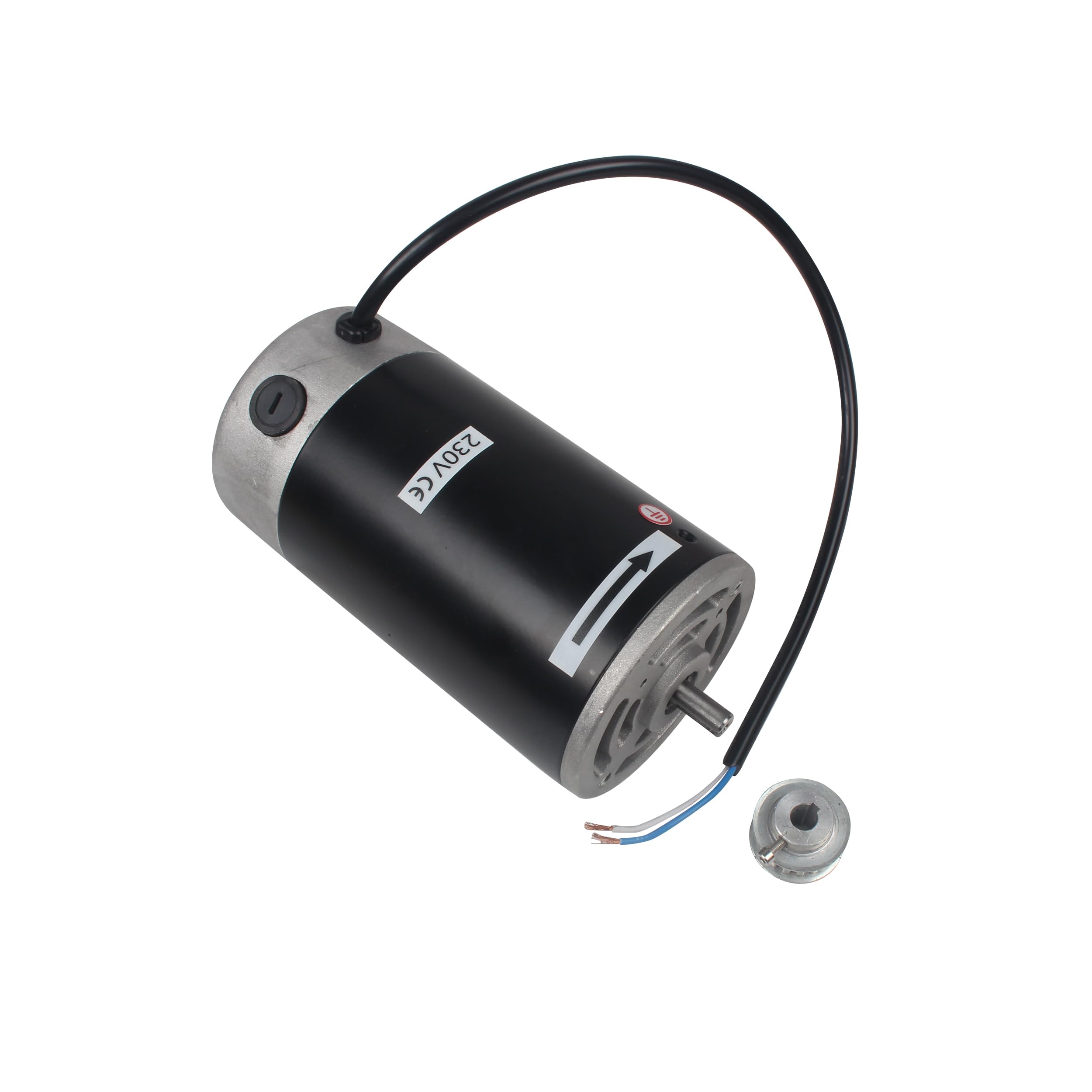 RATTMMOTOR Brushed Motor 600W 110V 220V Mini Lathe Motor 6000RPM, Brushed DC Spindle Motor with Timing Pulley Wheel for Metal Lathe Machine Motor Replacement Part Accessories CJ0618 (220V)