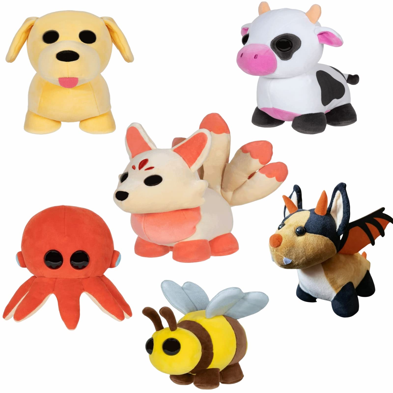Buy IMUZIC Adopt Me Pets Plush, 8" Inch 6 Pcs Adopt Me Pets Cow Dog