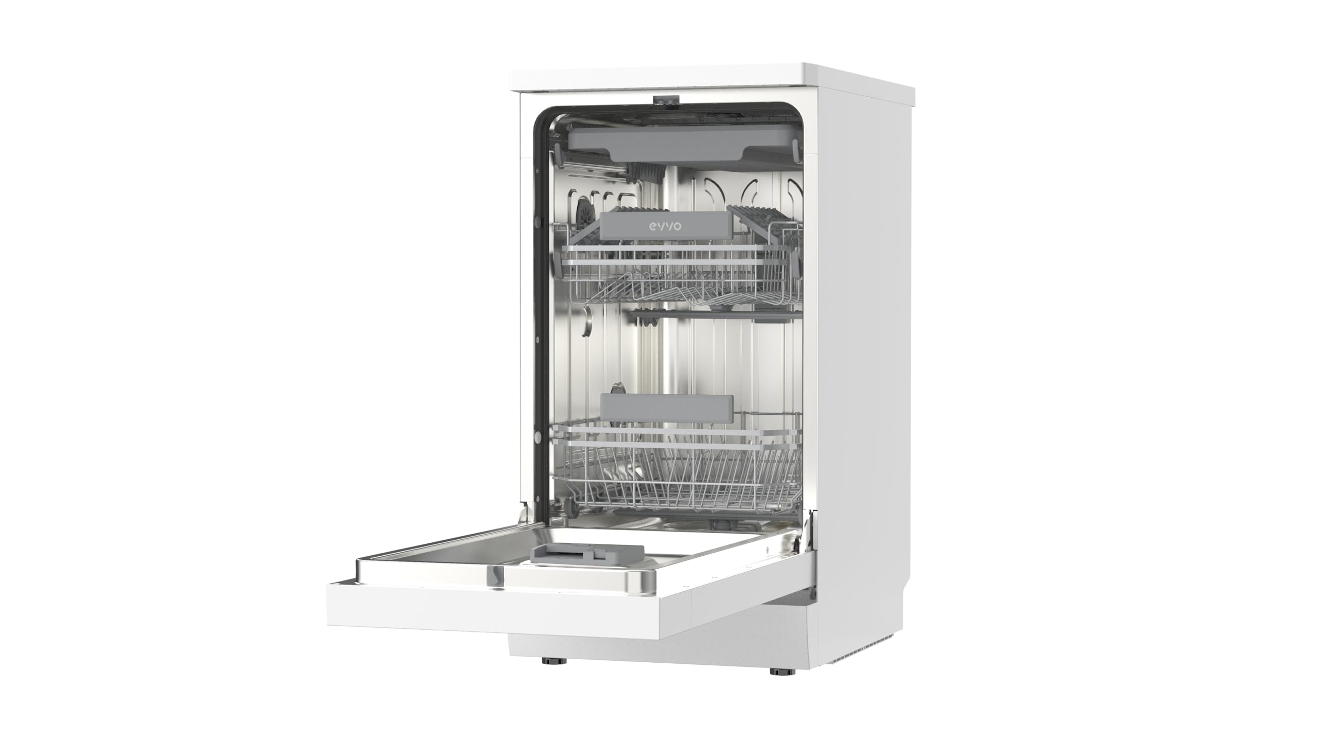 Lavavajillas D3Y Slim - 45 cm, 11 Servicios, Clase Energética D, Diseño Slim Compacto, 6 Programas, Media Carga, Inicio Diferido, Secado Extra, Funcionamiento Silencioso