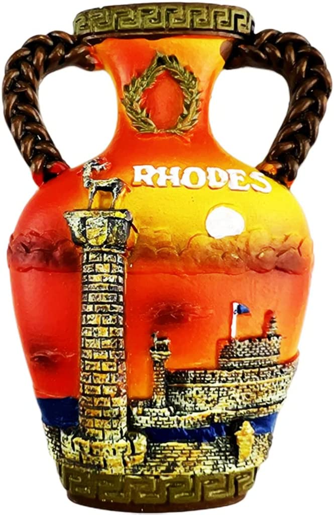 Rhodes Greece Rhodes Fridge Magnet Refrigerator Magnet Decoration Magnet Sticker Souvenir Resin Crafts