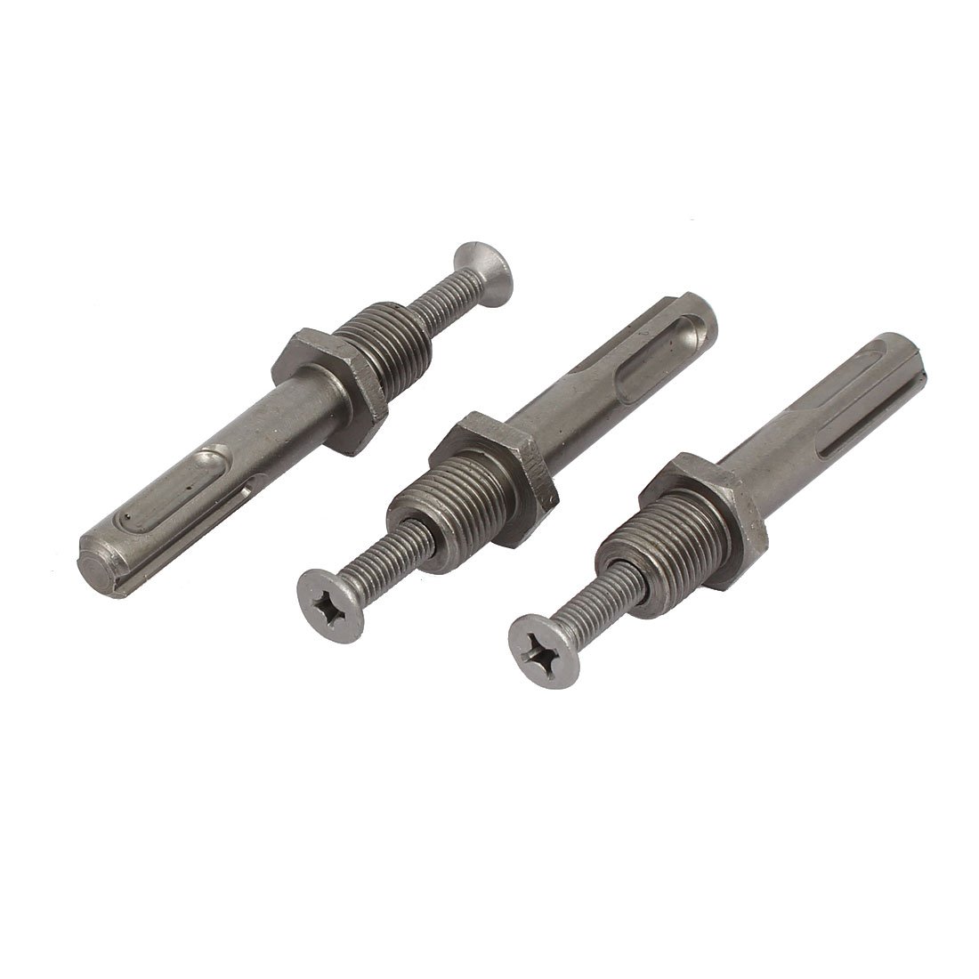 Aexit 12mm Thread Drill Presses Diameter Shank Drill Chuck Adapters Benchtop Drill Presses Connector 3pcs