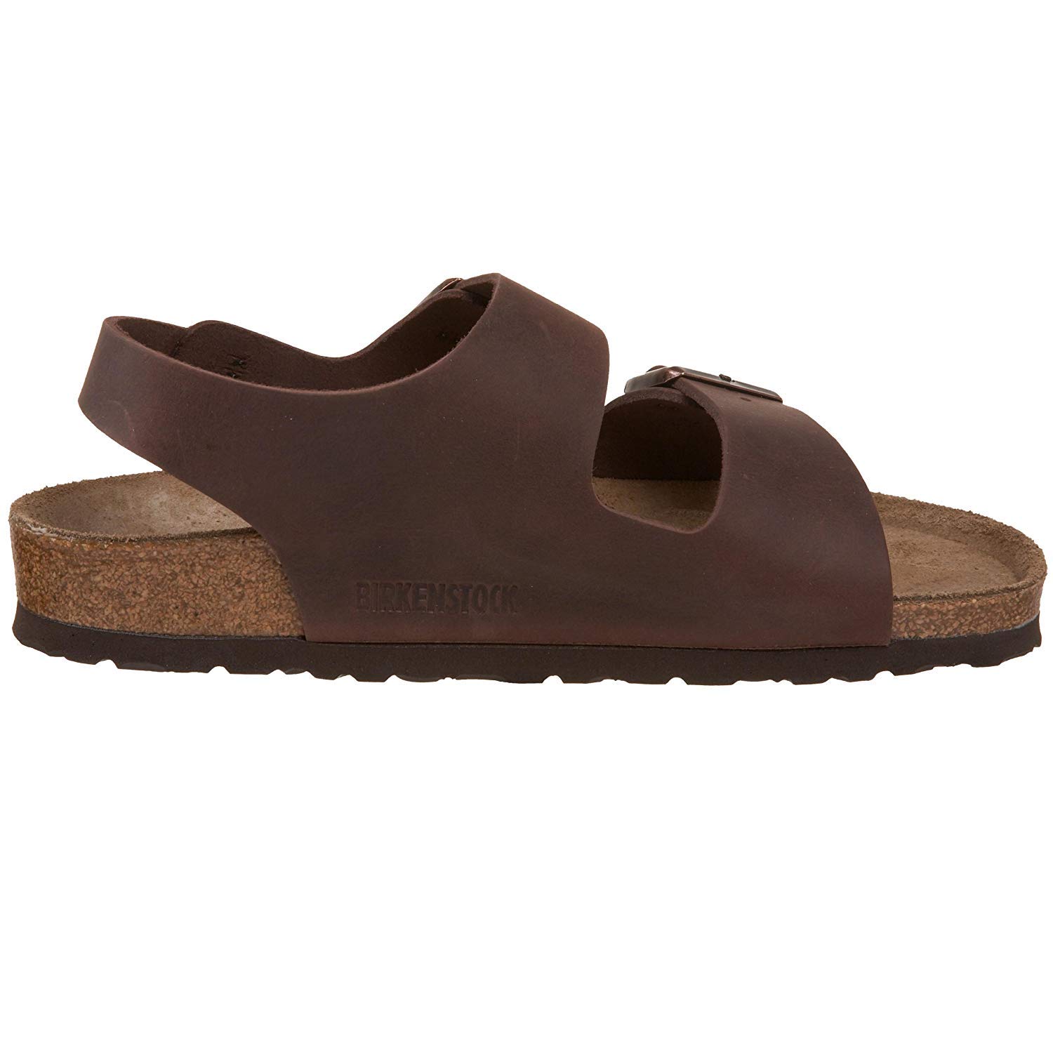 Birkenstock Milano Men's Sandal, Habana Brown Leather, EU 42R, US 9