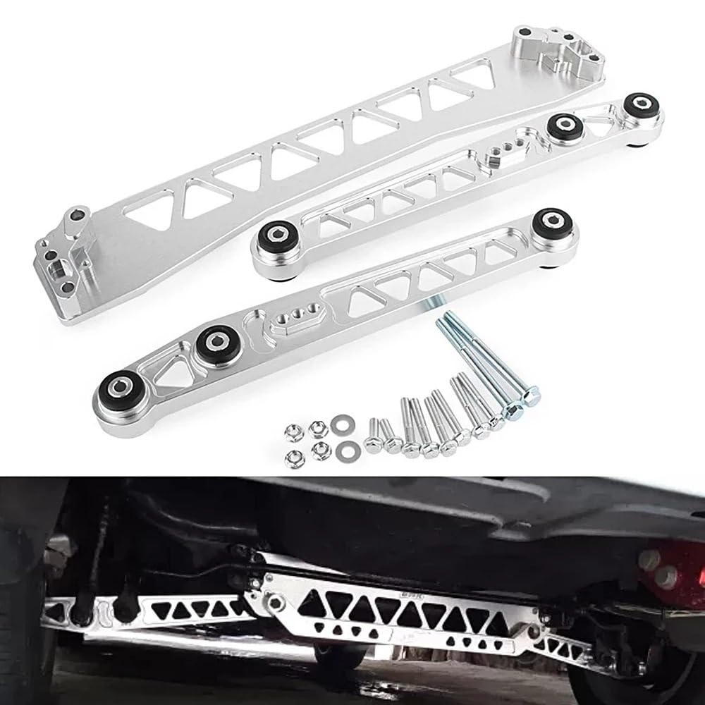 Wahacze samochodowe Pasuje do Honda Civic EK 1996-2000 Billet tylne dolne wahacze rama pomocnicza wspornik spinający pasuje(Red)