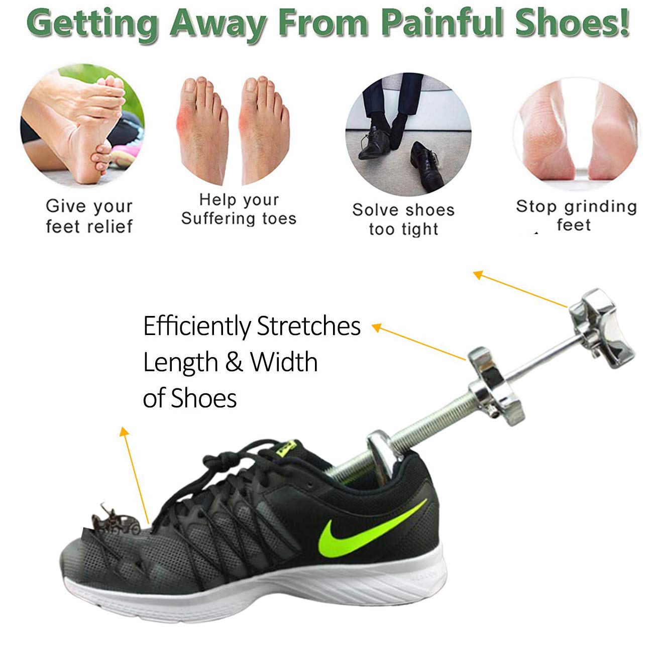 Professional Metal Shoe Stretcher Adjustable Width and Length Shoe Stretcher Widener Expander