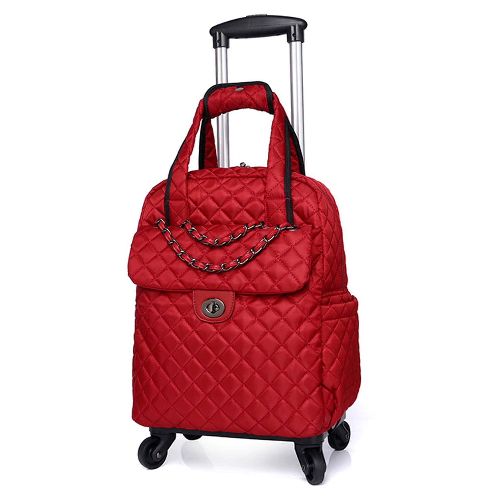 Bagaglio a Mano, Zaino Per Aereo, Borsone da Viaggio Trolley Travel Backpack Zainetto Uomo Donna Zaini Borse Grandi Scomparti Ideale Per Week End e Viaggi di Lavoro Lavoro Università，Rosso：18 po