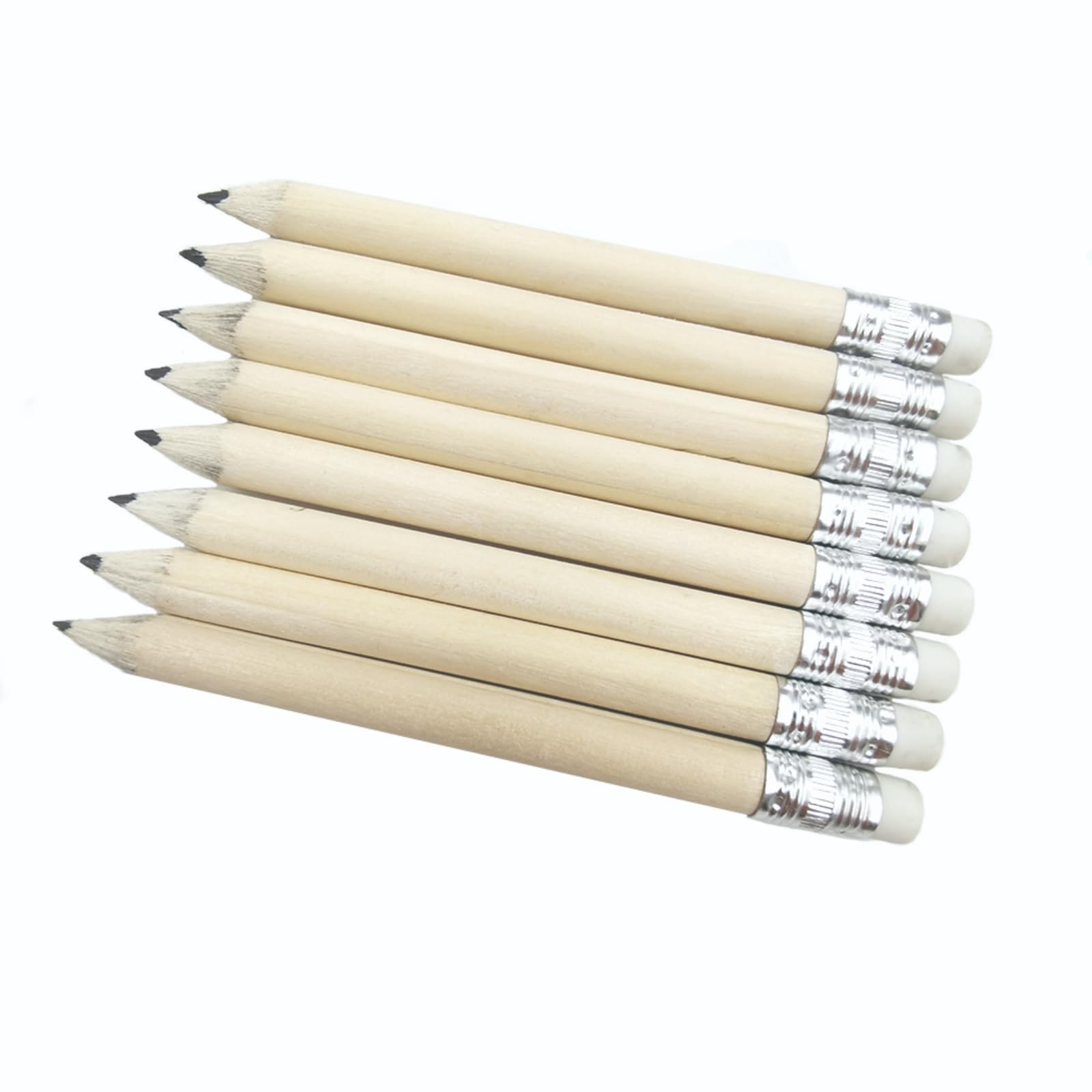 IEK 20/50/100 Spersonalizowane grawerowane drewniane ołówki Dostosowane szkolne pióro do dekoracji z gumą Prezent ślubny Upominki Baby Shower Party 10 cm (100 szt.)