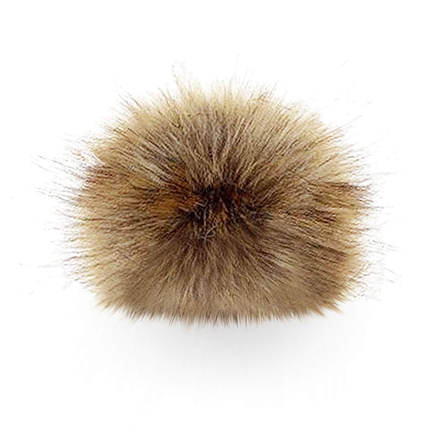 Soft Faux Fur Detachable Pom Pom Natural