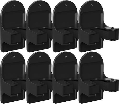 Soporte de pared para escoba (8 unidades), soporte para escoba, organizador de escoba y trapeador, soporte para colgar en la pared, soporte de pared