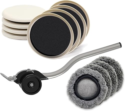 Miniatura 1 de Kit de movimiento deslizante para muebles para superficies alfombradas y duros, mueve muebles pesados rápida y fácilmente, sistema de movimiento 3