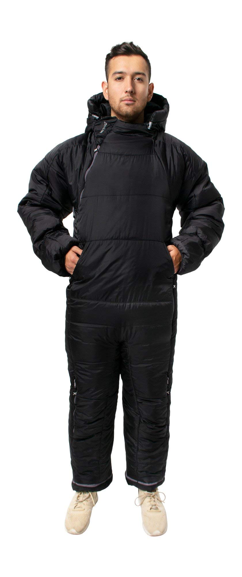 Selk'bagUnisex's Lite 6G Wearable Sleeping Bag, Blue Evening