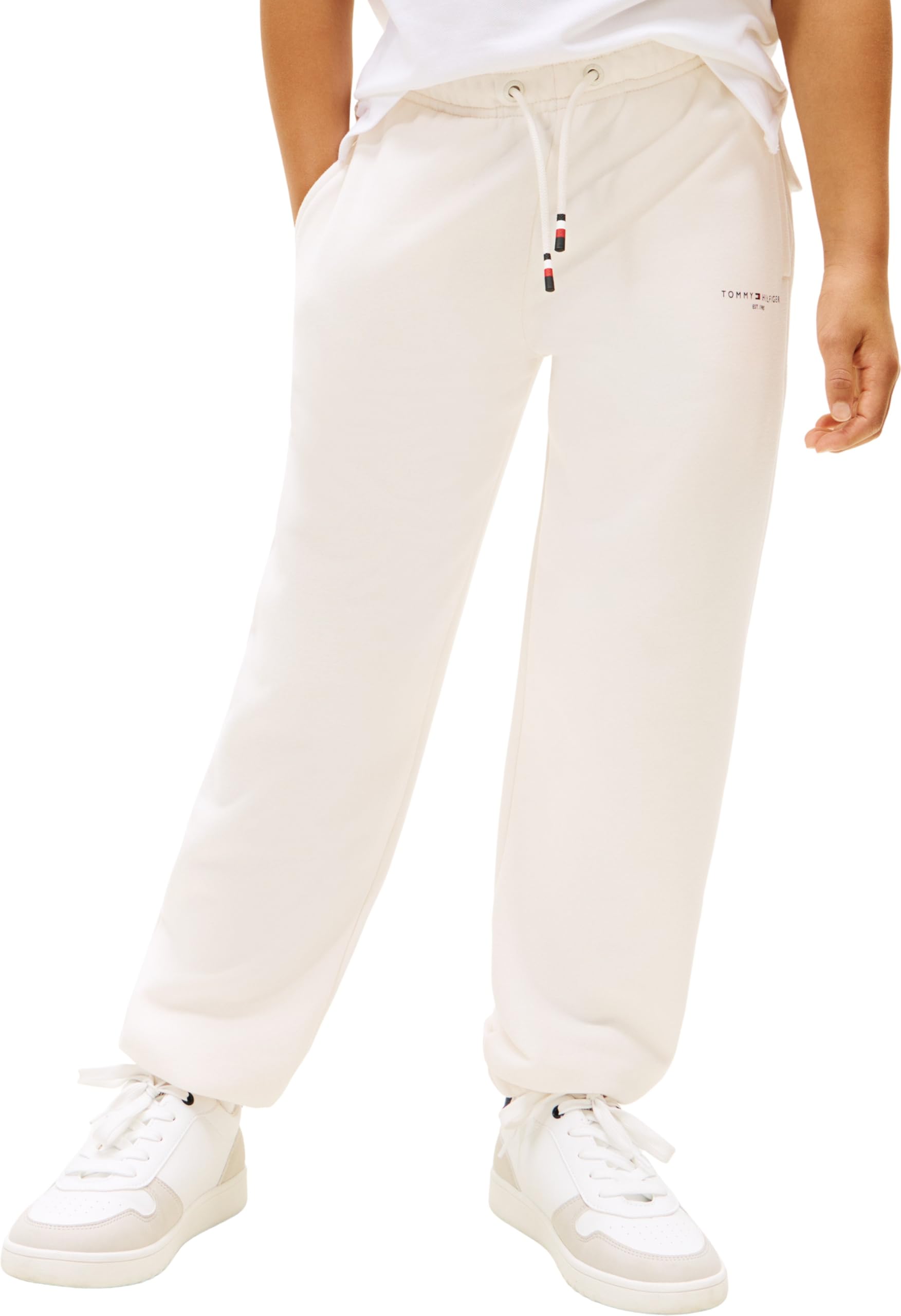Tommy Hilfiger Kids Gender Inclusive MINI Corp Sweatpants KS0KS00662 White (Ancient White) 9 Month