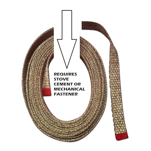 Miniatura 3 de LavaLock Junta de cámara de fuego de estufa de 1,500 grados, rollo de fibra de vidrio de vermiculita de 1 "x 18" x 100 pies