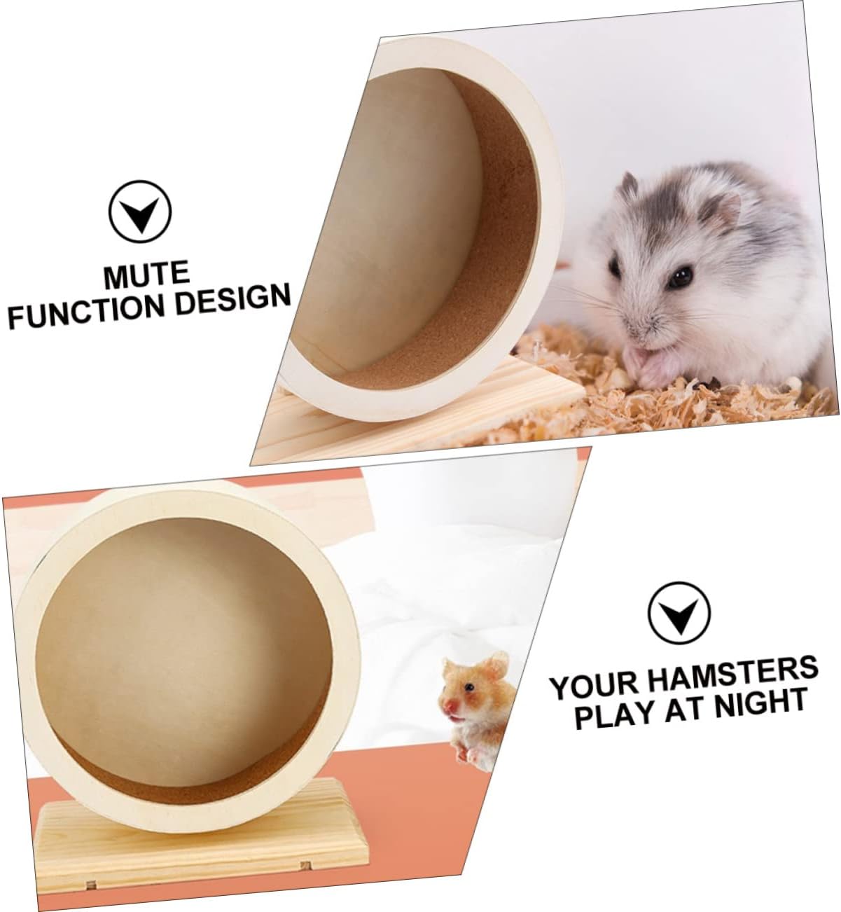Hamster Wheel Toy Silent Stand Runner Pet Exercise Roller for Chinchilla Toys for Hamsters