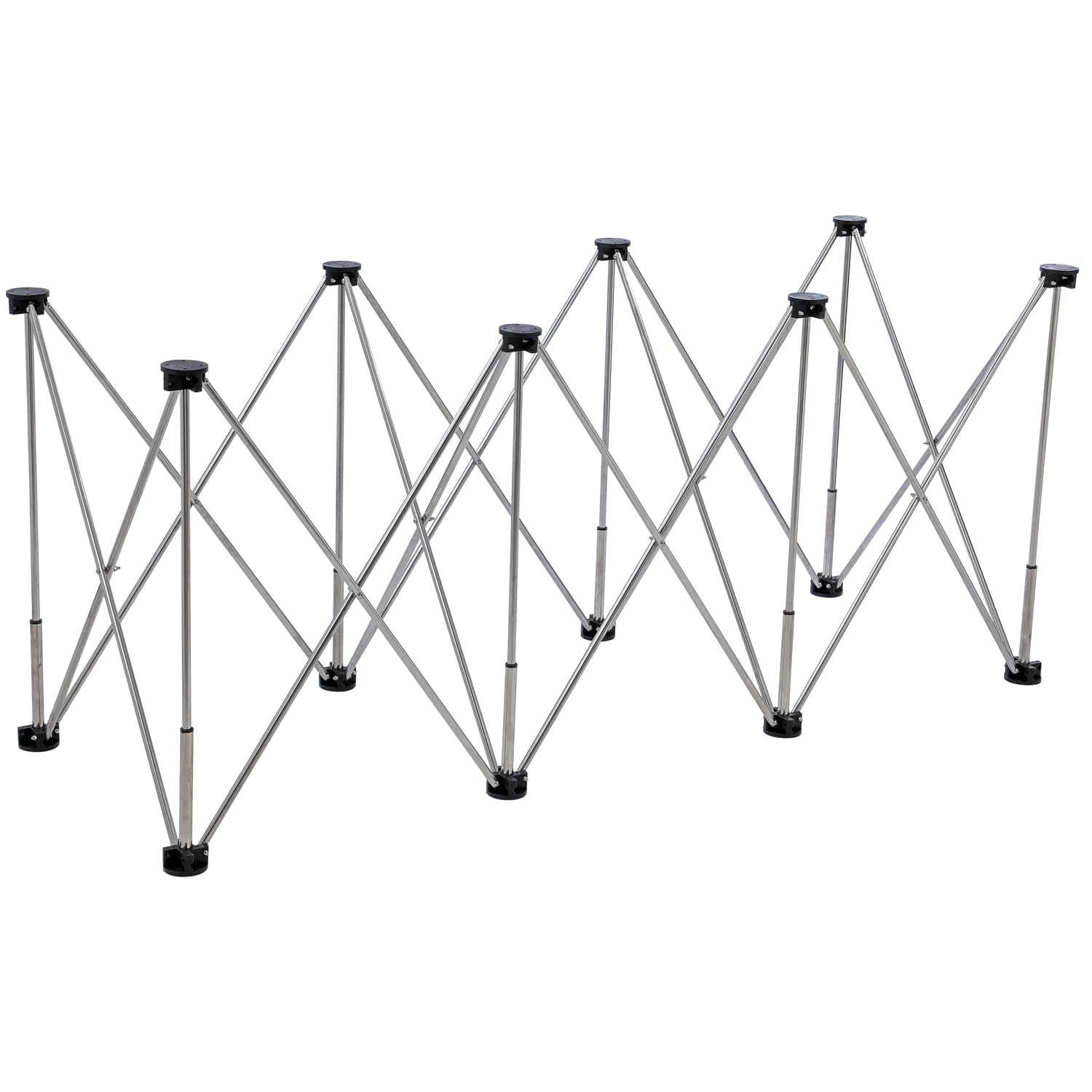 TOPWAY Portable Folding Workstand 167x60x73cm, 800kg Loading Capacity, Stainless Steel, Tile Slab Wood Working Worktop Construction Table Workbench Sawhorse Support in Carry Bag