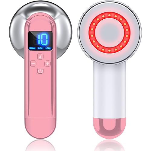 Body Sculpting Machine - Professional Cordless Cellulite Massager - Suitable for Belly, Neck, Leg, Hip, Arm (Pink)