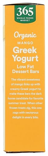 Miniatura 5 de 365 by Whole Foods Market, Barra de yogur griego, mango, orgánico, 10 onzas