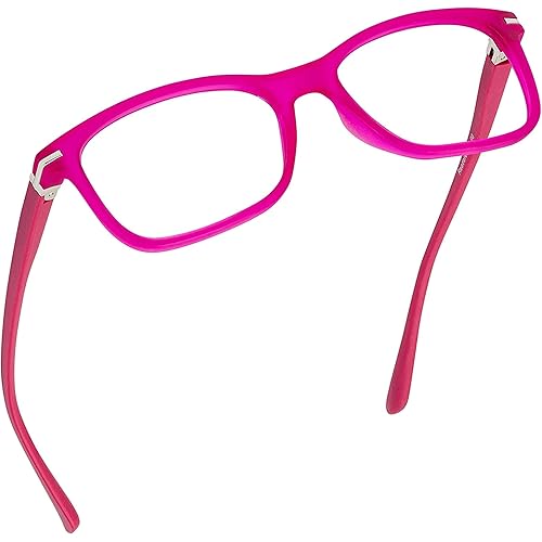 Readerest Blue Light Blocking Reading Glasses (Pink, 3.50 Magnification) Computer Eyeglasses With Thin Reflective Lens, Antiglare, Eye Strain, UV Protection, Stylish For Men And Women