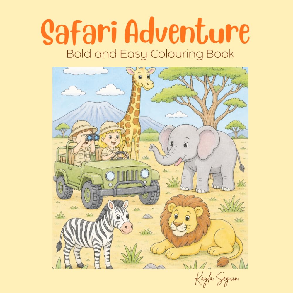 Safari Adventure: Coloring Book
