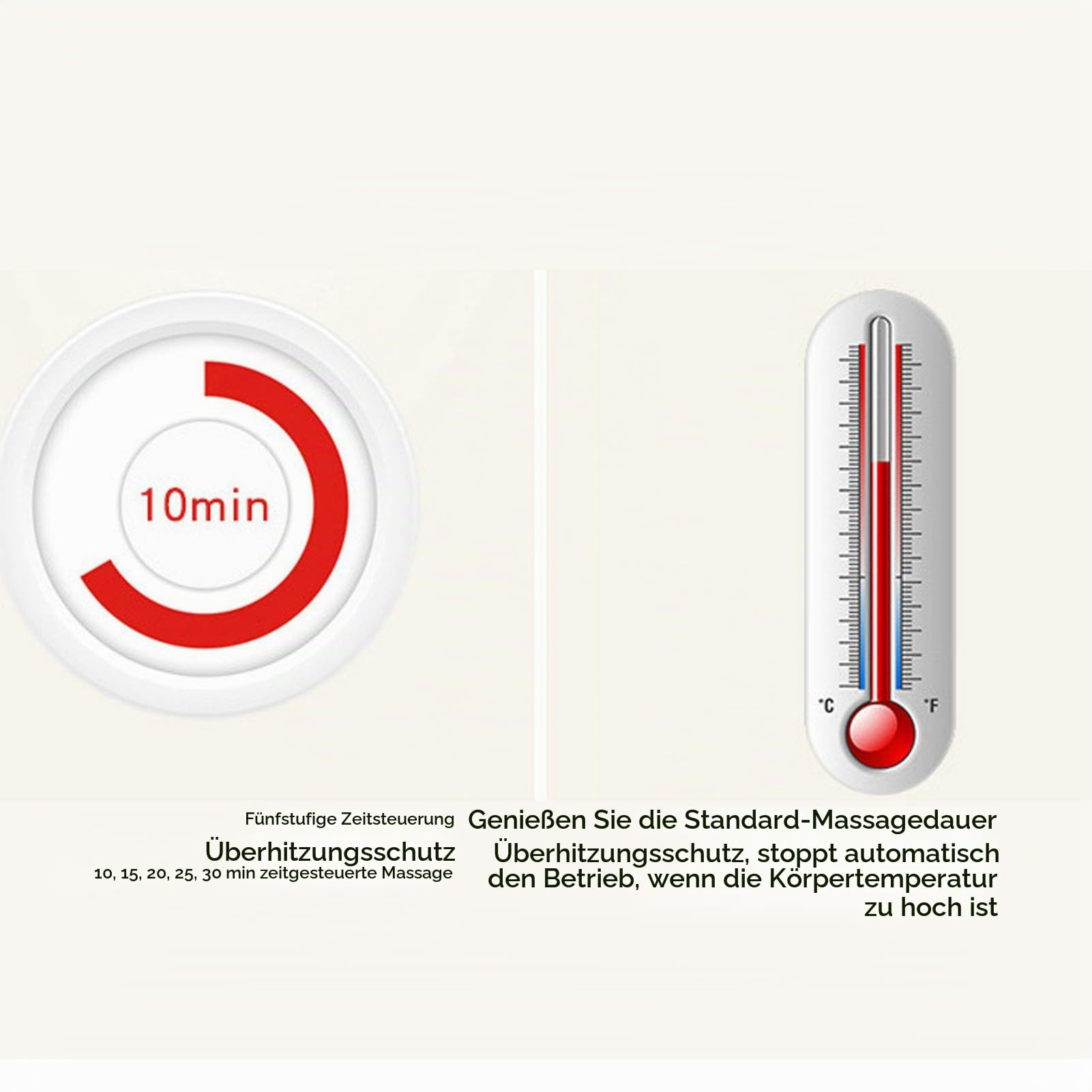 Fabater Ganzkörpermassagematte Massagesitzkissen mit Wärme, 10 Vibrationsmotoren und 9 Massagemodi, Massagegerät für Nacken, Rücken, Oberschenkel, Beine, Geschenke für Papa, Mama