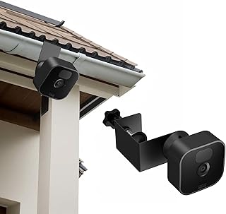 Stainless Steel Material and Baking Finish Surface, Door/Gutter Mount for Blink Indoor/Outdoor Camera & Blink XT2/XT Camera - Blink Security Camera Mounting Accessories,No Drilling Required
