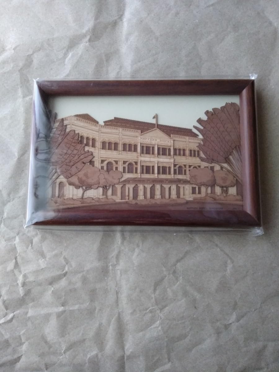 Amazon.co.jp: ラッフルズホテル Arch Raffles Hotel Framed 2D Wood