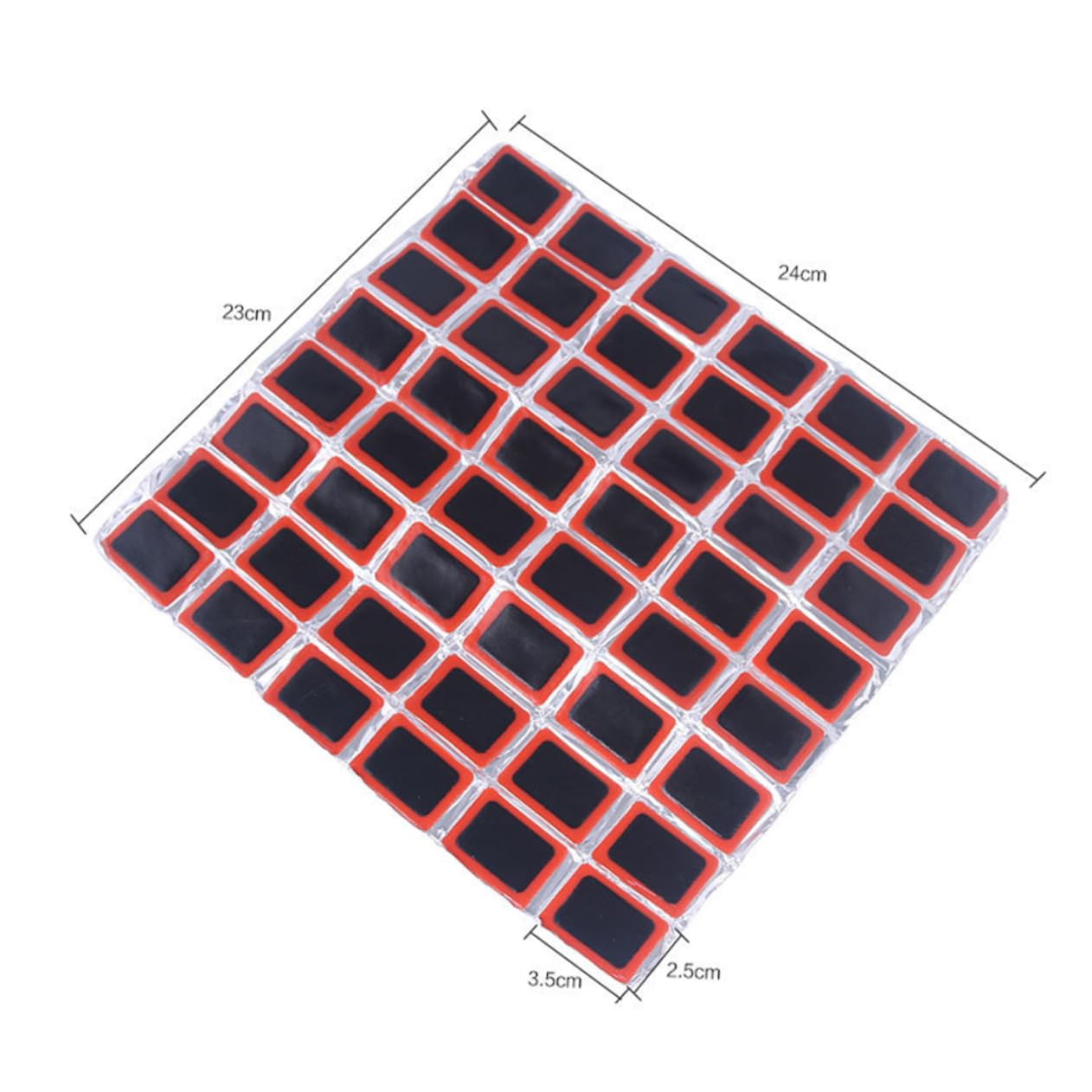 SOLUSTRE 48Pcs Tire Repair Kit Durable Rubber Puncture Patches for Bike Inner Tubes Easy to Carry for Emergency Repairs Roads Included