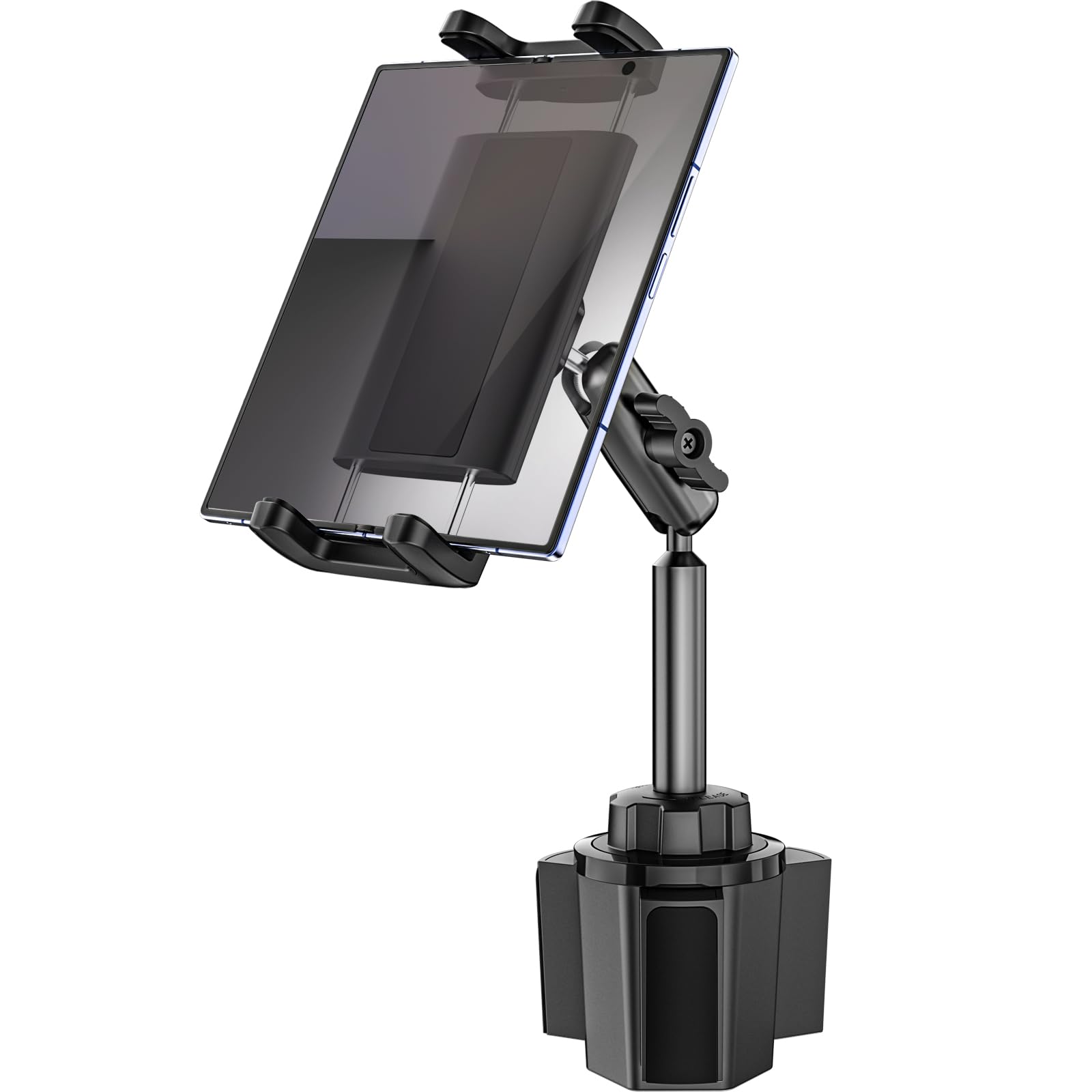 Soporte Móvil Portavasos Coche, 360° Rotación Soporte Z Fold Coche Portavasos, Porta Telefono Camión para Galaxy Z Fold 7 6 5 4, iPhone 17 16 15, iPad Mini Air Pro