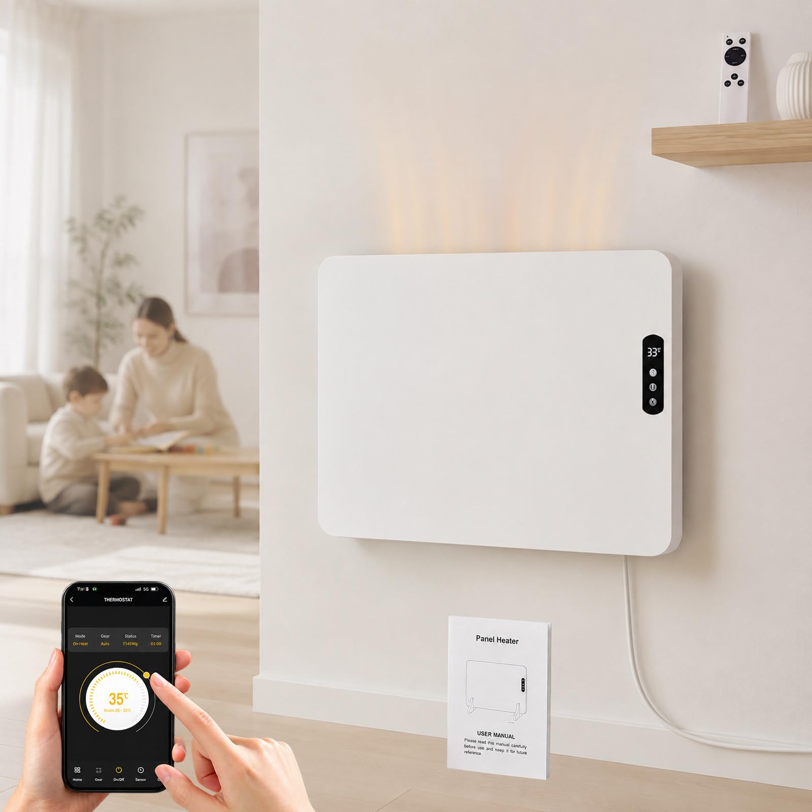 Convector Eléctrico con Control WiFi por App B-600
