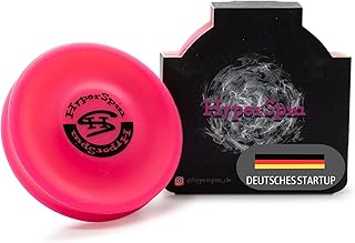 HYPERSPIN Mini Frisbee - flies over 60 metres wide - trendy sports, outdoor toy made of silicone, the small neon throwing disc is the new fun sport small and fits in any pocket