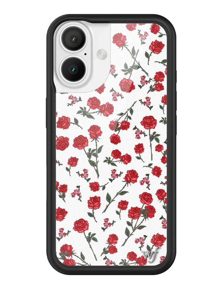 Image of Wildflower Cases - Compatible with iPhone 16 | Protective Bumper, 6.5ft Drop Test Certified, Women Owned Small Business | Red Roses