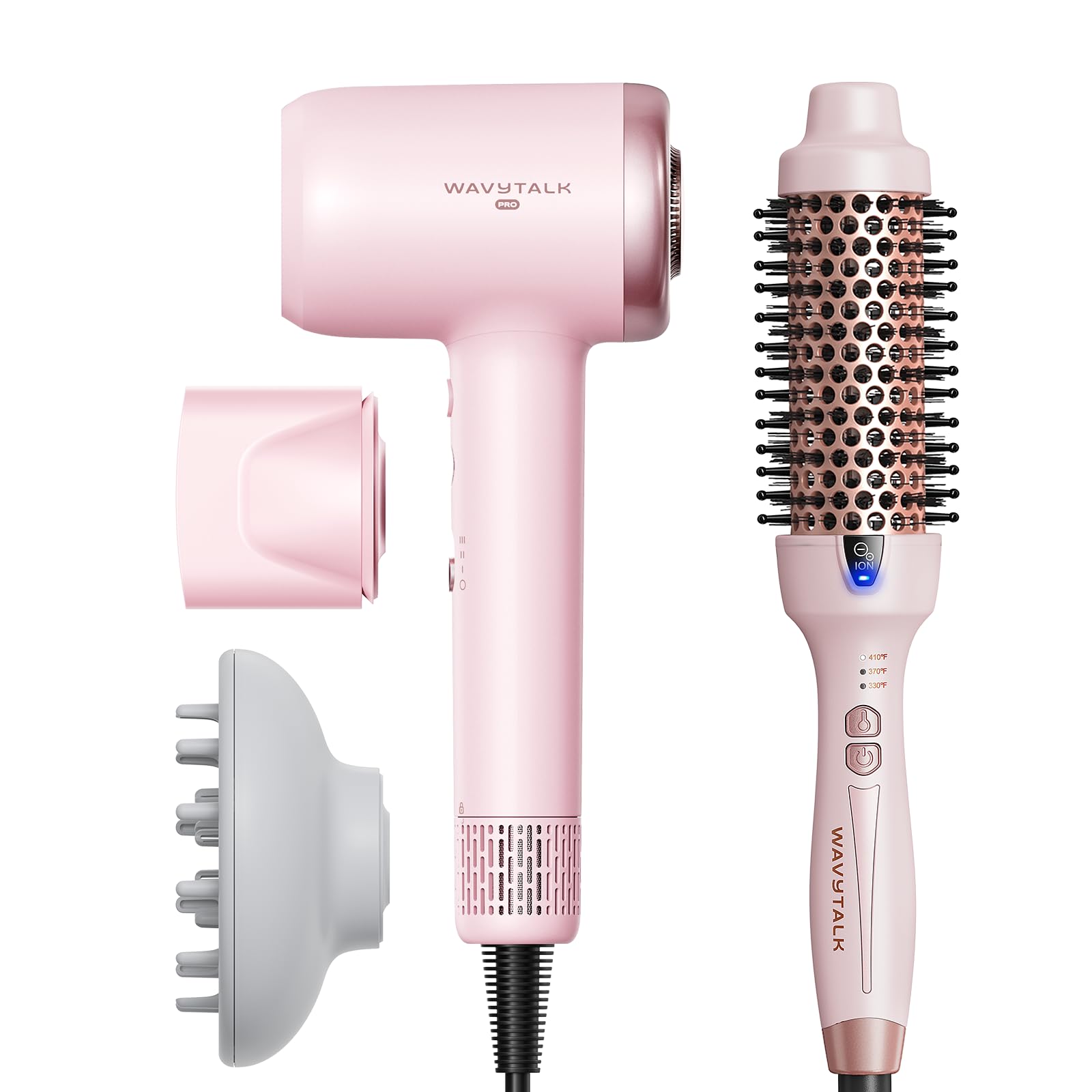 Amazon.com : Wavytalk Blowout Express Thermal Brush Pink and