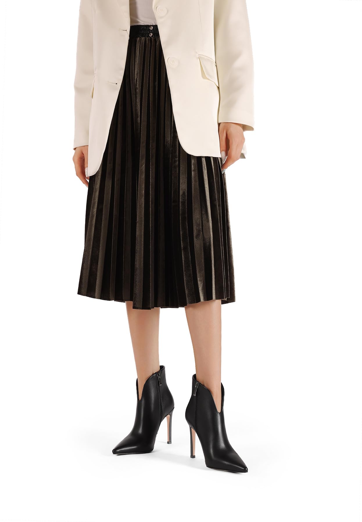 QUEEN HELENA Tronchetti con Tacco a Spillo Stivaletti Eleganti Donna K4053