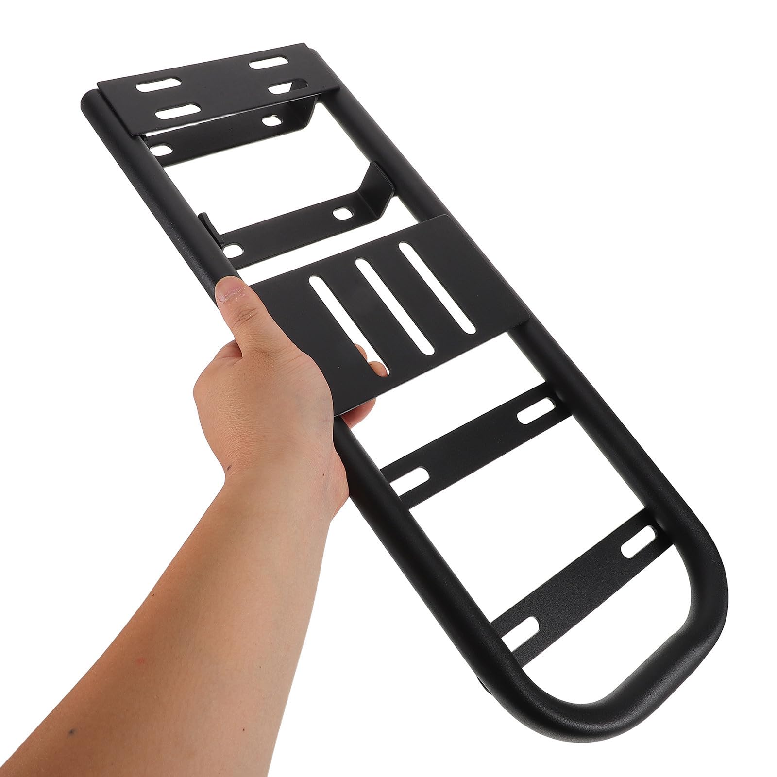 Porte-Bagages en Fer Arrière Noir pour Vélo Électrique Support Allongé | Structure Stable, Usage Voyage et Trajets Quotidiens, Compatibilité Large Ebike