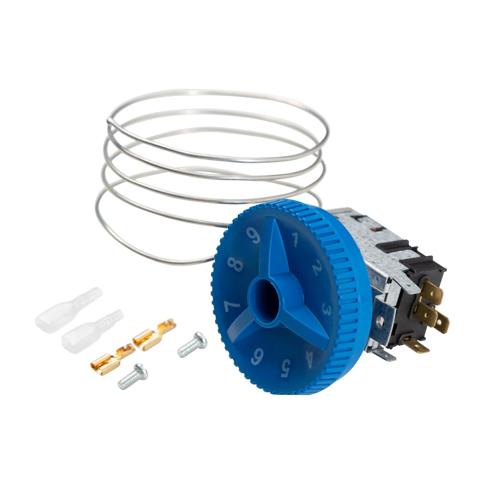 988284 800382 Refrigerator Thermostat Temperature Control Kit, Compatible with True Refrigerator 077B6856 Freezer Thermostat. Suitable for TBB TCM TDD TGU TGW TMC TPP TRCB TUC TWT GDM GEM Series