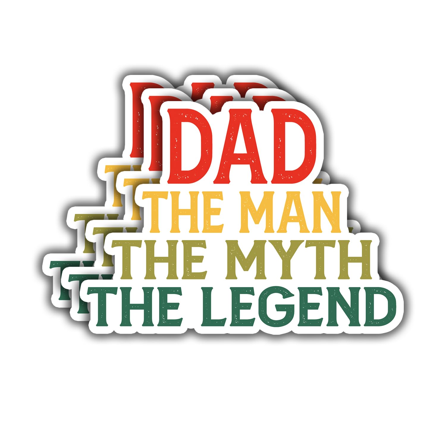 Cadeaux pour papa : lot de 3 autocollants vinyle pour gourde et liseuse Kindle