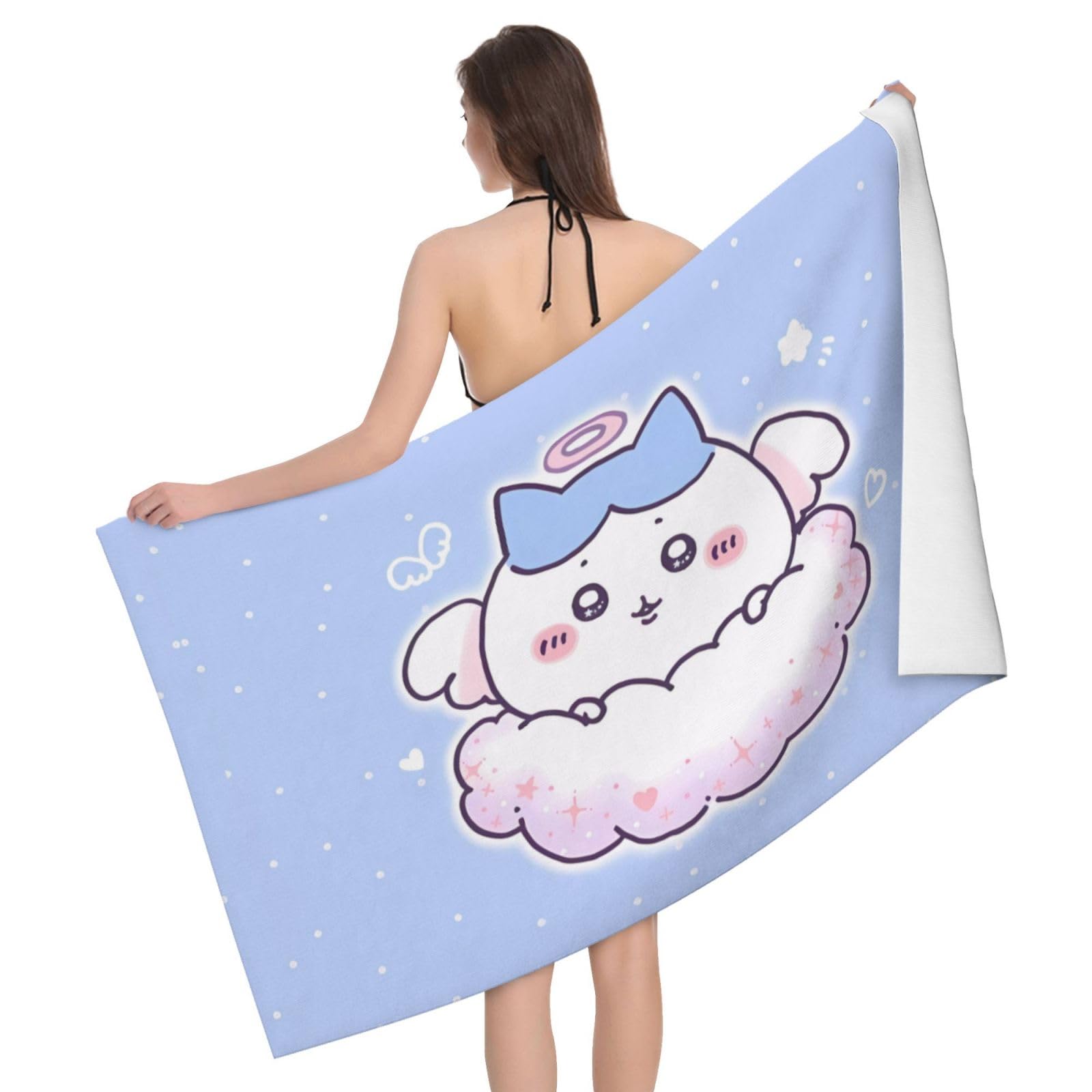 Amazon｜ちいかわ ハチワレ6 バスタオル タオル 耐久性 吸水速乾