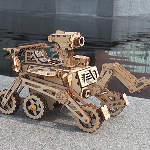 ROKR Assemble Solar Energy Powered Cars-Moveable 3D Wooden Puzzle Toys-Funny Teaching Educational-Home Deco-Model Building Sets-Best Christmas,Birthday Gift for Boys,Children,Adult (Curiosity Rover) 2 61QSAccodcL. AC
