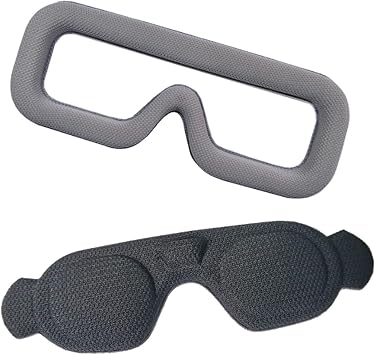 Foam Pads Compatible with SKYZONE 04X SKY03 FPV Goggles V2 Glasses Sponge Eye Pad for RC Drone Flight Comfortable Eyeglasses Parts Accessories Grey Set