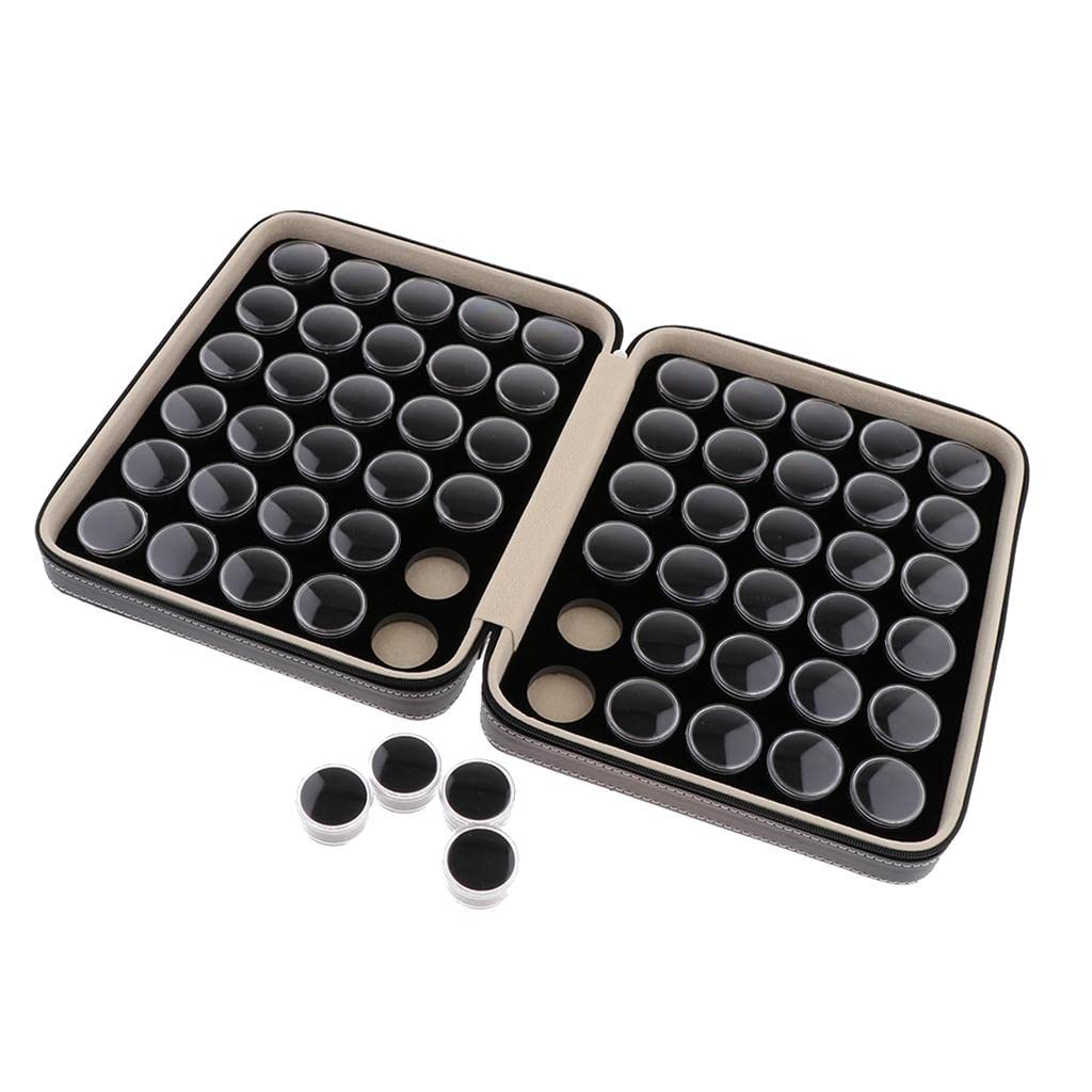 Milageto 60pcs Cajas Redondas Caja de Exhibición Caja de Almacenamiento