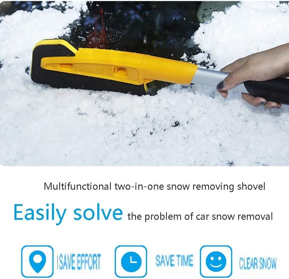 Spazzola per la Neve Automobile con tergipazione, Estensibile Auto Snow Rimozione della Scopa con Raschietto del Ghiaccio, Presa di Schiuma, Spazzola di Neve telescopica