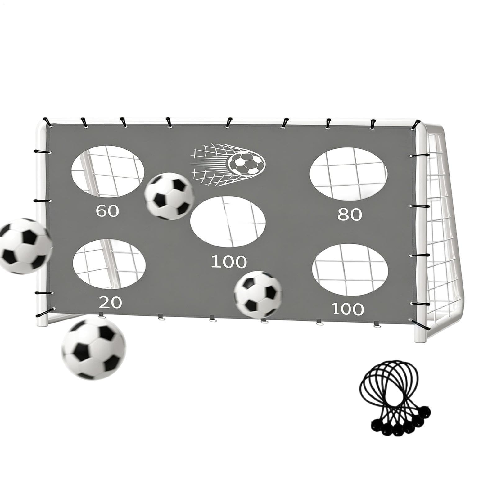 Rete da calcio per porta da calcio,rete da allenamento per precisione di | Resistente agli agenti atmosferici pieghevole portatile, per praticare la precisione di tiro
